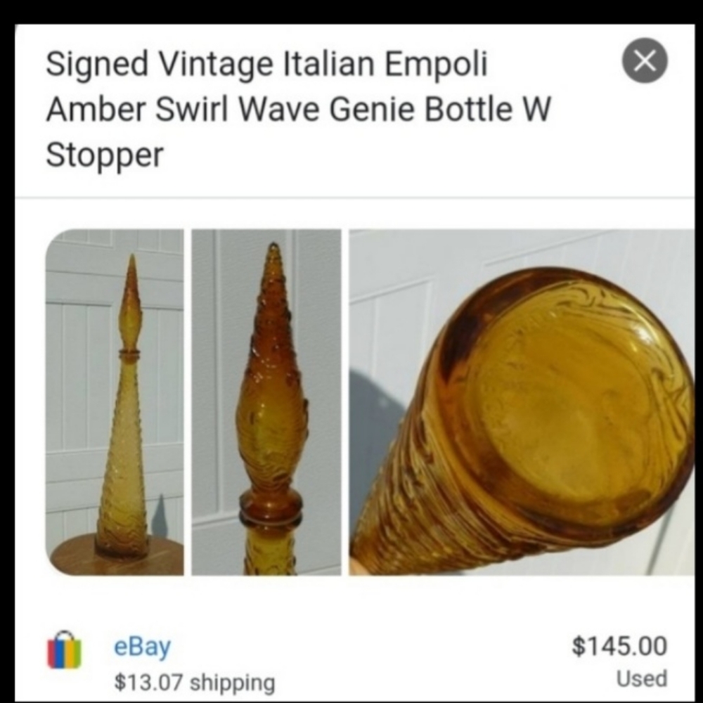 Gold Genie Bottle 🍾